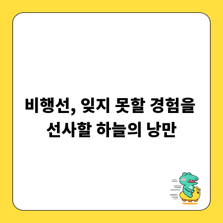 비행선, 잊지 못할 경험을 선사할 하늘의 낭만