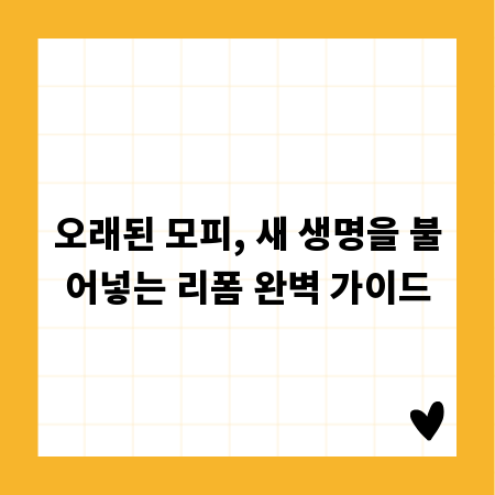 오래된 모피, 새 생명을 불어넣는 리폼 완벽 가이드