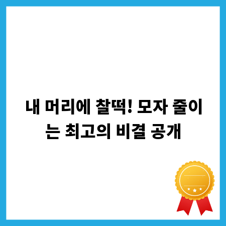 내 머리에 찰떡! 모자 줄이는 최고의 비결 공개